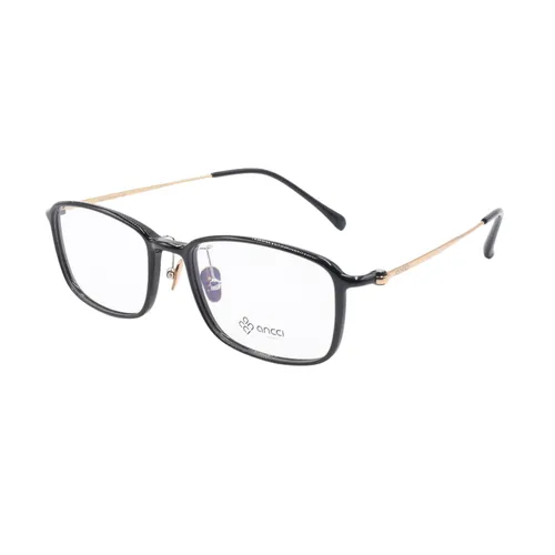Kính mắt - Gọng Kính Unisex Ancci AC34606 C1 Màu Đen - Vua Hàng Hiệu