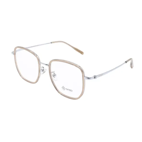 Ancci - Gọng Kính Unisex Ancci AC34608 C5 Màu Be Bạc - Vua Hàng Hiệu