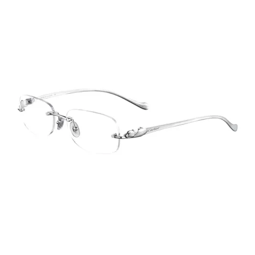 Kính mắt Pháp - Gọng Kính Unisex Cartier CT0058O 003 Màu Bạc - Vua Hàng Hiệu