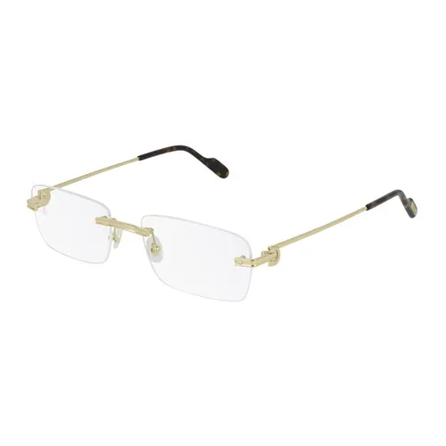 Kính mắt Pháp - Gọng Kính Unisex Cartier CT0259O 002 Màu Vàng Havana - Vua Hàng Hiệu