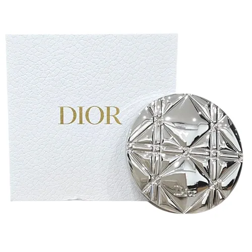 Gương Trang Điểm Nữ Christian Dior Beauty VIP GWP Gift Metalic Quilted Compact Mirror Màu Bạc - Trang điểm - Vua Hàng Hiệu