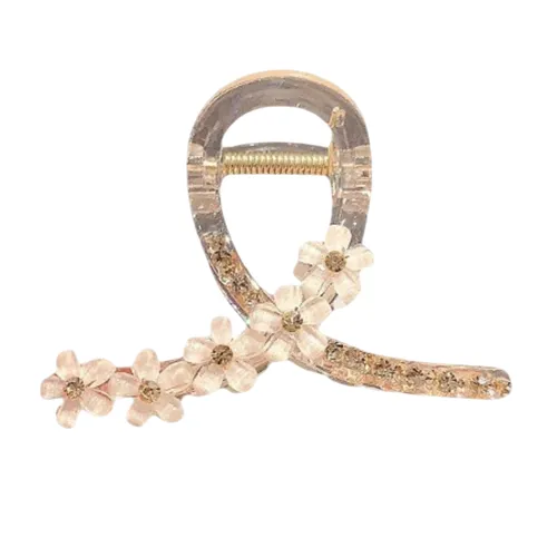 Phụ kiện - Kẹp Tóc Nữ Kya Jewel Twinkle Bloom HC105-H Màu Hồng Nhạt - Vua Hàng Hiệu