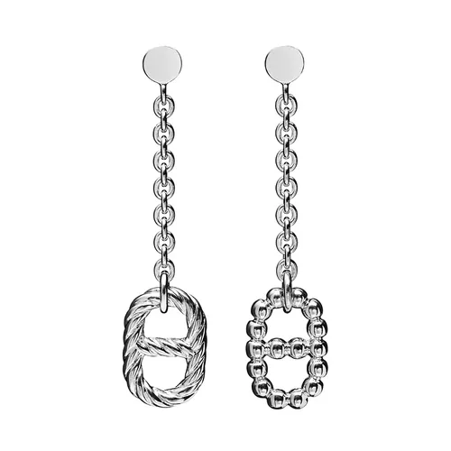 Trang sức Bạc - Khuyên Tai Nữ Hermès Parade Earrings Small Model H113500BV00 Màu Bạc - Vua Hàng Hiệu