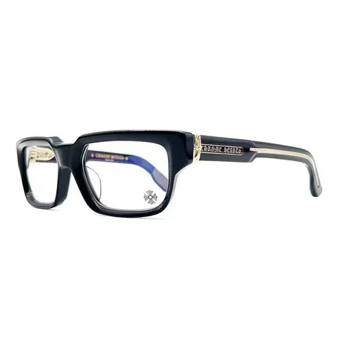 Chrome Hearts - Kính Mắt Cận Chrome Hearts 2 Thick BK/GP Glasses Frame Màu Đen - Vua Hàng Hiệu