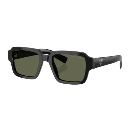 Kính mắt - Kính Mát Nam Prada Sunglasses 0PR02ZSF 1AB03R54 Màu Đen - Xanh - Vua Hàng Hiệu