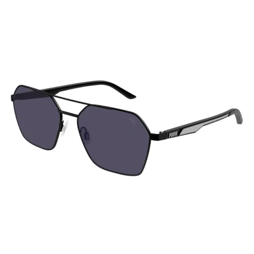 Kính mắt Nam - Kính Mát Nam Puma PU0384S 001 Màu Đen Xám - Vua Hàng Hiệu