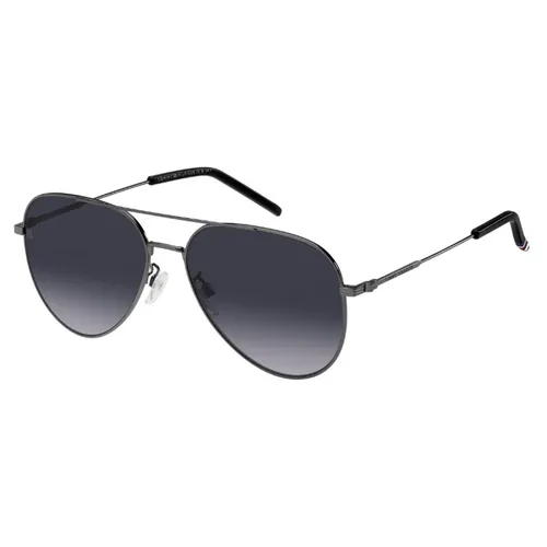 Tommy Hilfiger - Kính Mát Nam Tommy Hilfiger TH2111/G/S KJ1 Màu Xám Bạc - Vua Hàng Hiệu