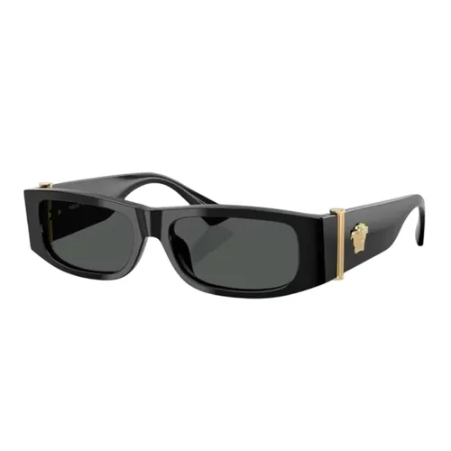 Kính Mát Nam Versace Sunglasses 0VE4476U GB1/8755 Màu Xám Đen - Kính mắt - Vua Hàng Hiệu