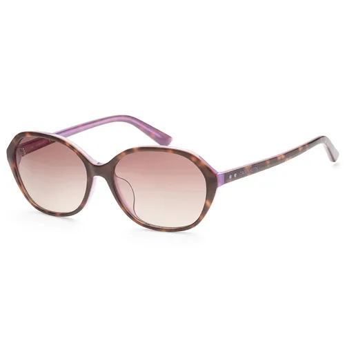 Kính mắt - Kính Mát Nữ Calvin Klein CK Sunglasses CK18524SA-238 Màu Havana Đậm - Vua Hàng Hiệu