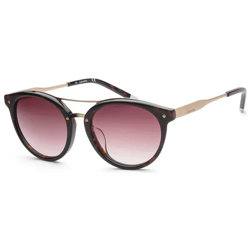 Kính Mát Nữ Calvin Klein Platinum Label 53mm Shiny Tortoise Sunglasses CK1222SA-214 Phối Màu - Kính mắt - Vua Hàng Hiệu