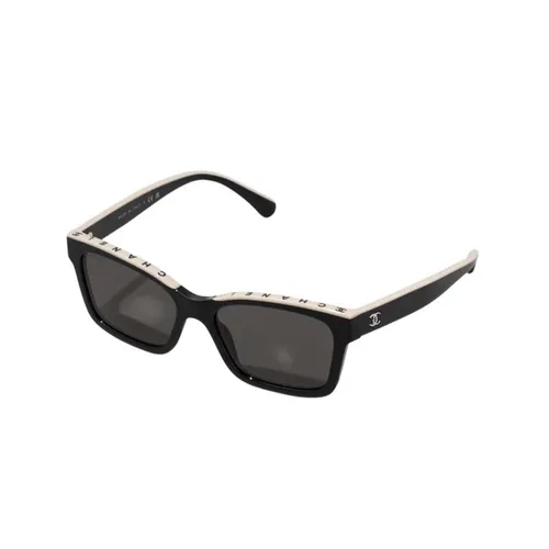 Kính mắt - Kính Mát Nữ Chanel Square Black & Beige Sunglasses CH5417 Màu Đen Be - Vua Hàng Hiệu
