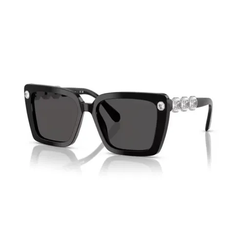 Kính mắt - Kính Mát Nữ Swarovski 0SK6032F 10018755 Màu Đen - Vua Hàng Hiệu