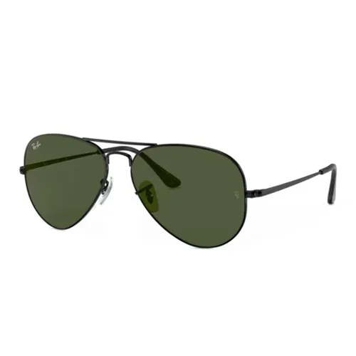 Kính Mát Rayban Aviator 0RB3689 91483158 Màu Xanh Green/Đen - Kính mắt - Vua Hàng Hiệu