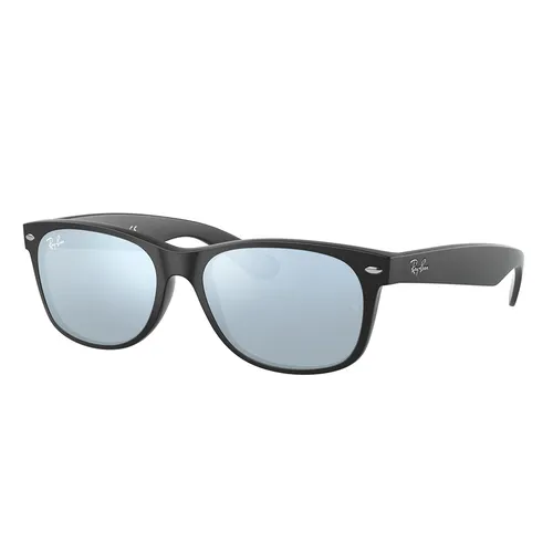 Kính Mát Rayban New Wayfarer Flash RB2132 622/30 55-18 Màu Xanh Đen