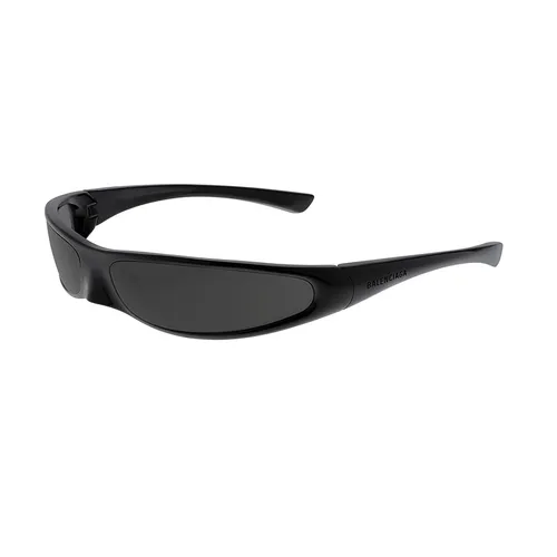 Kính Mát Unisex Balenciaga Blade Rectangle Sunglasses BB0383S 001 Màu Đen Xám