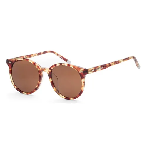 Kính mắt Calvin Klein Unisex - Kính Mát Unisex Calvin Klein CK Havana Sunglasses CK4327SA-214 Màu Nâu - Vua Hàng Hiệu