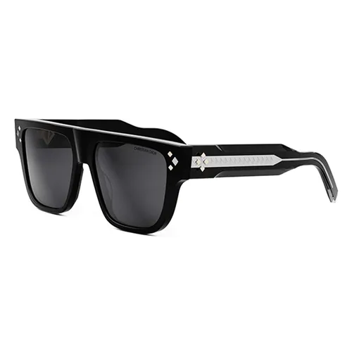 Kính mắt Pháp - Kính Mát Unisex Dior CD Diamond S6I 10A0 Sunglasses Màu Đen - Vua Hàng Hiệu