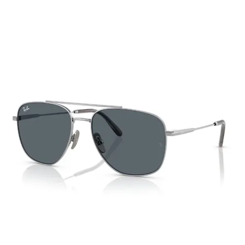 Kính Mát Unisex Rayban Aviator Sunglasses 0RB8097 9209R559 Màu Xanh Bạc