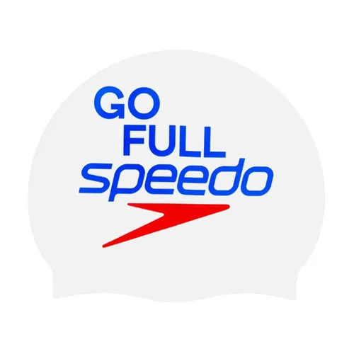 Mũ Bơi Speedo Slogan Prt Cap Au/Af/Am White Màu Trắng