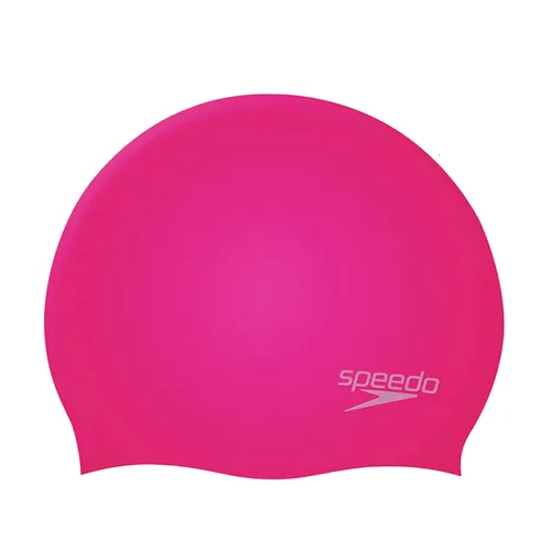 Mũ Bơi Trẻ Em Speedo Plain Moulded Silicone Màu Hồng