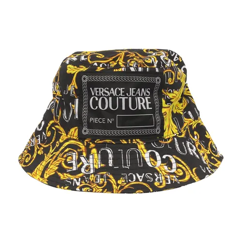 Mũ Nam Versace Jeans Couture Logo Couture Bucket Hat Màu Đen Vàng