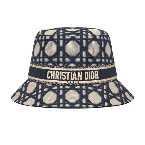 Mũ nón Mũ tròn - Mũ Nữ Dior D-Bobby Small Brim Bucket Hat 41CAN923X131-C524 Màu Xanh Phối Be - Vua Hàng Hiệu