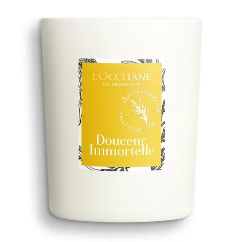 Nến thơm Pháp - Nến Thơm L'Occitane Up-Lifting Douceur Immortelle Candle 140g - Vua Hàng Hiệu