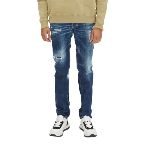Thời trang DSquared2 Nam - Quần Jean Nam Dsquared2 Cool Guy Button Closure S71LB1206 S30342 470 Màu Xanh Size 44 - Vua Hàng Hiệu