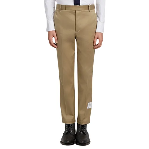 Thời trang - Quần Kaki Nam Thom Browne Camel Cotton Twill Chino Trousers MTU187A 03788 275 Màu Be Size 1 - Vua Hàng Hiệu
