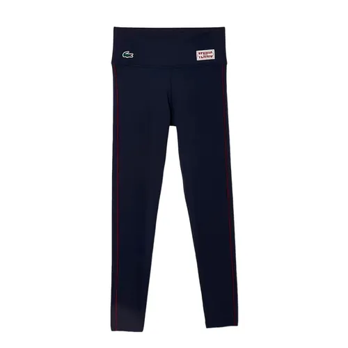 Thời trang Lacoste Quần legging - Quần Legging Nữ Lacoste Women's Logo OF1011 00 166 Màu Xanh Navy Size S - Vua Hàng Hiệu