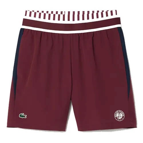 Quần Short Nam Lacoste X Roland-Garros Medvedev Men's Performance GH7838 00 IKS Màu Đỏ Burgundy Size 2