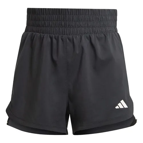 Thời trang Nữ - Quần Short Nữ Adidas IT7760 Pacer 3-Stripes High Waisted Woven Training Màu Đen Size 2XS 4in - Vua Hàng Hiệu
