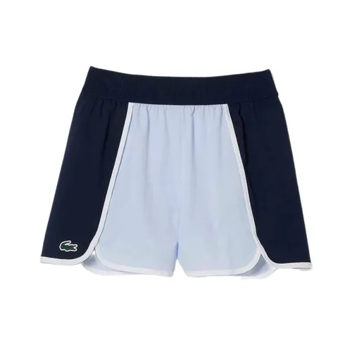 Lacoste Quần shorts - Quần Short Nữ Lacoste Sport Stretch Diamond Taffeta GF7373 54G X1J Màu Xanh Size 36 - Vua Hàng Hiệu