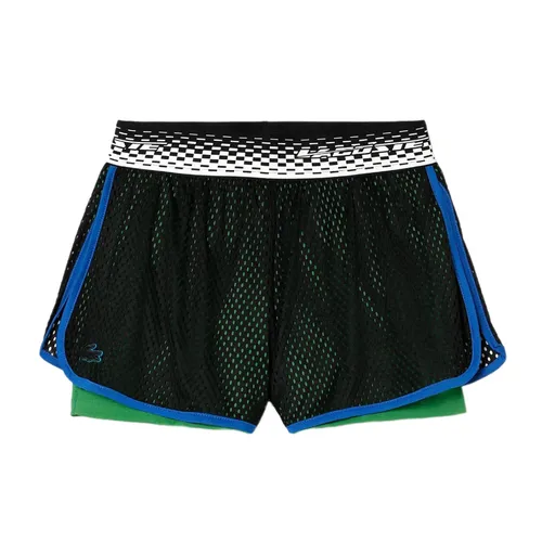 Quần Short Nữ Lacoste Women's Lined Tennis Shorts GF4915 00 GLV Màu Xanh Phối Đen Size 32 - Thời trang - Vua Hàng Hiệu
