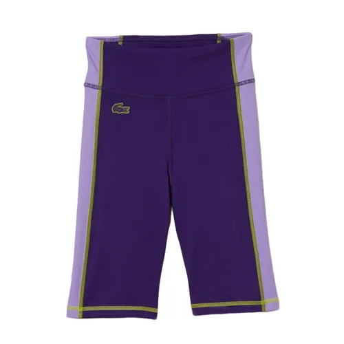 Lacoste Quần shorts - Quần Short Thể Thao Nữ Lacoste Women's Sport Bike Shorts GF0742 00 206 Màu Tím Size XS - Vua Hàng Hiệu