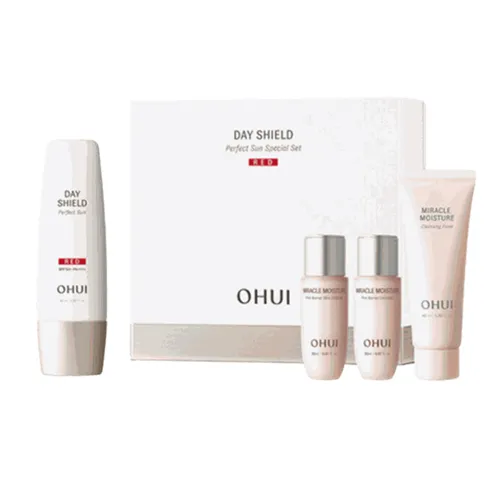 Set Chăm Sóc Da Ohui Day Shield Perfect Sun Red Special (Red) 4 Món - Mỹ phẩm - Vua Hàng Hiệu