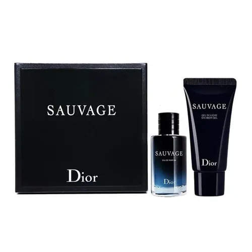 Nước hoa Dior - Set Nước Hoa Nam Dior Sauvage 2 Món (EDP Mini 10ml + Sữa Tắm Shower Gel 20ml) - Vua Hàng Hiệu