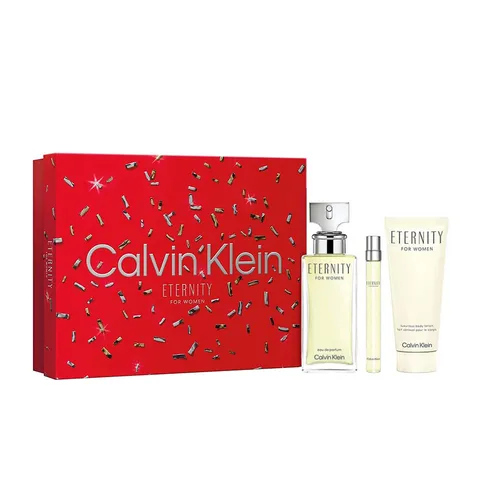 Nước hoa Calvin Klein - Set Nước Hoa Nữ Calvin Klein CK Eternity For Women (EDP 100ml + EDP Mini 10ml + Body Lotion 200ml) - Vua Hàng Hiệu