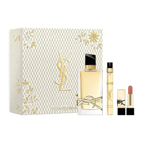 Set Nước Hoa Nữ Yves Saint Laurent YSL Libre EDP (90ml + Mini 10ml + Son NM Nu Muse Màu Cam Đất Mini)