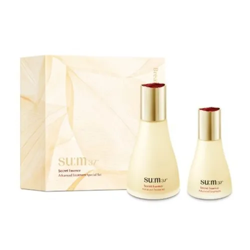 Mỹ phẩm - Set Nước Thần Hỗ Trợ Làm Trẻ Hóa Da Thế Hệ Mới Su:m37 Secret Essence Advanced Treatment Set 3 Món - Vua Hàng Hiệu