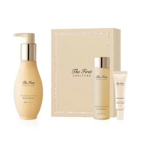 Sữa Rửa Mặt Hàn Quốc - Set Sữa Rửa Mặt + Kem Chống Nắng Ohui The First Geniture Foam Cleanser 3 Món - Vua Hàng Hiệu