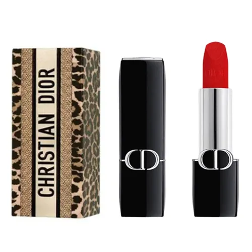 Son Dior 999 Velvet Limited Lunar New Year Màu Đỏ Tươi (Vỏ Beo)