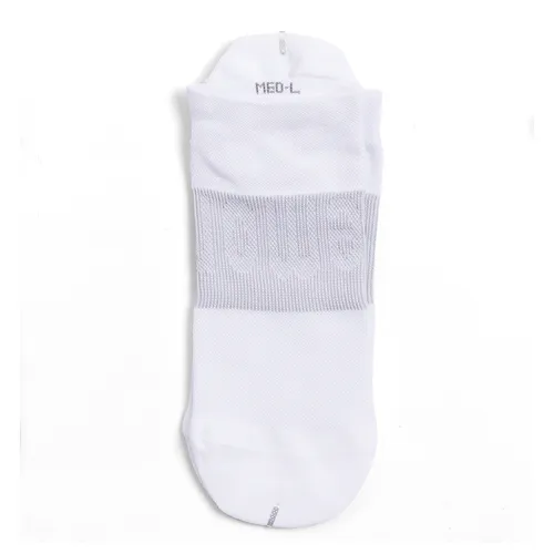 Tất Lululemon Unisex Power Stride Tab Medium Low Socks - White/Grey Freesize Màu Trắng Xám