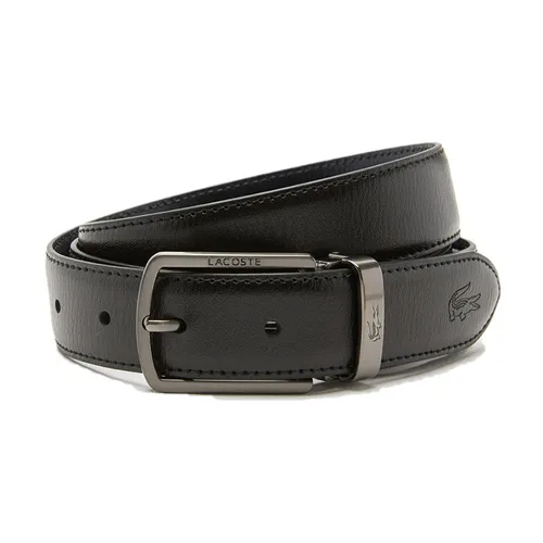 Thắt lưng Lacoste - Thắt Lưng Nam Lacoste Two Pin Buckle Belt RC4050M 53G 672 Màu Đen - Vua Hàng Hiệu