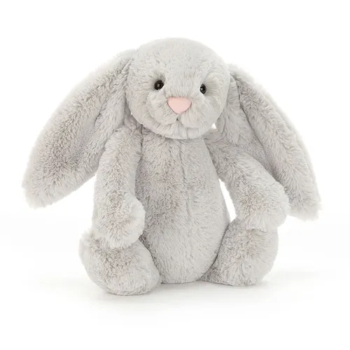 Đồ chơi mô hình - Thỏ Bông Jellycat Soft Toy Bashful Silver Bunny Màu Xám Bạc - Vua Hàng Hiệu
