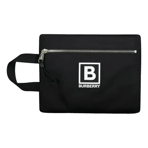 Burberry - Túi Cầm Tay Burberry Noir Synthétique Màu Đen - Vua Hàng Hiệu