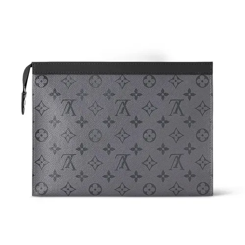 Túi Cầm Tay Louis Vuitton LV Pochette Voyage MM M69535 Màu Xám