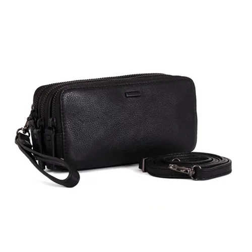 Túi xách - Túi Cầm Tay Nam Gianni 1812200-10-Black Màu Đen - Vua Hàng Hiệu