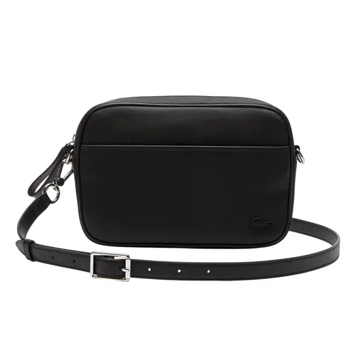 Túi Đeo Chéo Lacoste Crossbody Bag With Zippered Flat Pocket NF3954 53G 000 Màu Đen - Túi xách - Vua Hàng Hiệu