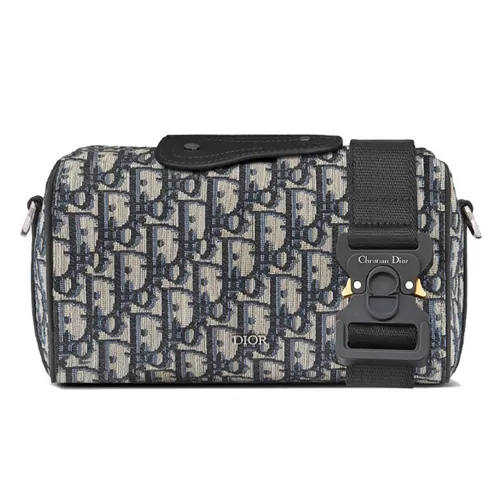 Túi xách Nam - Túi Đeo Chéo Nam Dior Lingot 22 Dior Oblique Jacquard 'Beige Black' 1ADPO249YKY-H27E Màu Be/Đen - Vua Hàng Hiệu